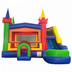 inflatable bounce house water slide modular rainbow1 removebg preview 1686707558 big 1702342461 Retro Castle Combo (dry only)