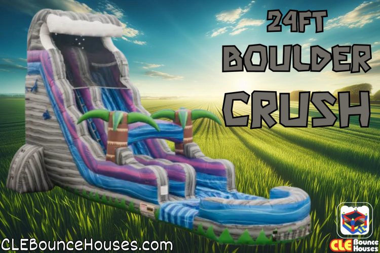 24ft Boulder Crush Water Slide