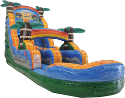 19ft Tiki Plunge Single Lane Water Slide