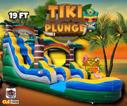 19ft Tiki Plunge Single Lane Water Slide