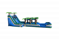 WS1588 IP 2020Ft20Blue20Crush2020Slip2020Slide20DL HR 02 1 22ft Blue Crush Double Lane Water Slide + Slip and Slide