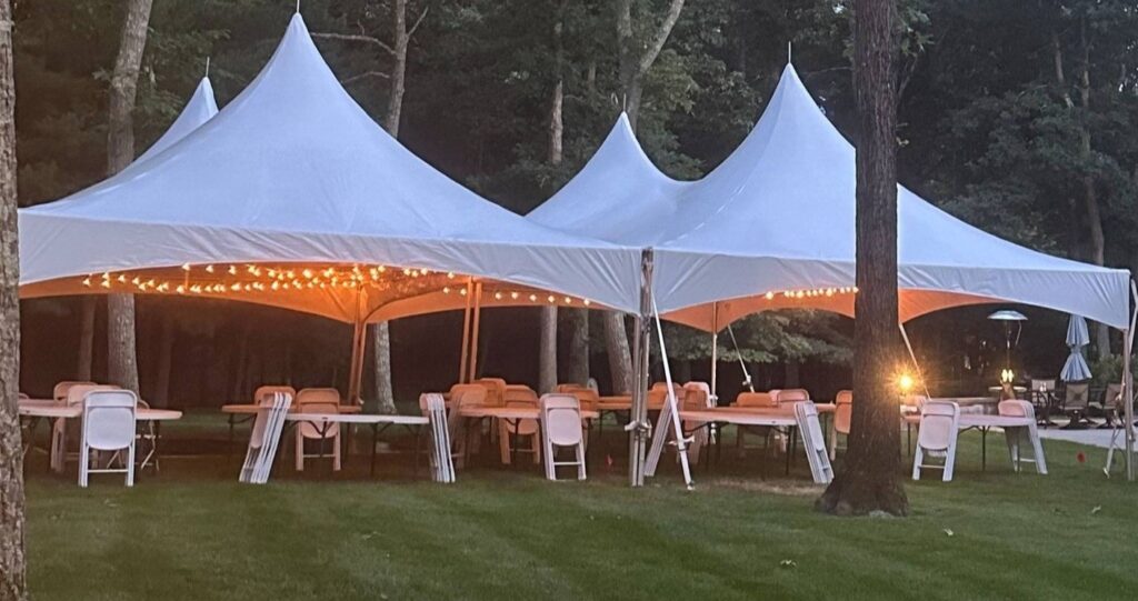 40x40 High peak with lights 1 Tent Rentals in Cleveland Ohio